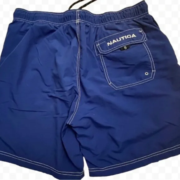 Nautica Blue Board Shorts Swimwear - Picture 2 of 5